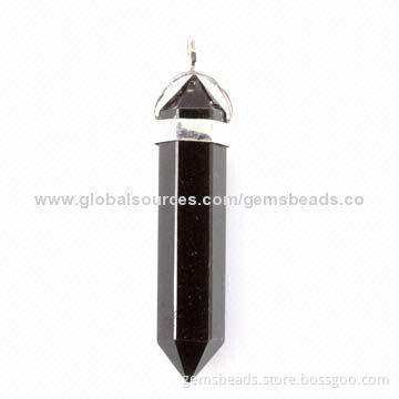 Fashion point pendant necklace, gemstones